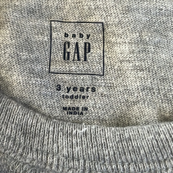 Gap Boys Lightweight Pocketed Striped Sweatshirt Gray and Blue - Picture 6 of 9